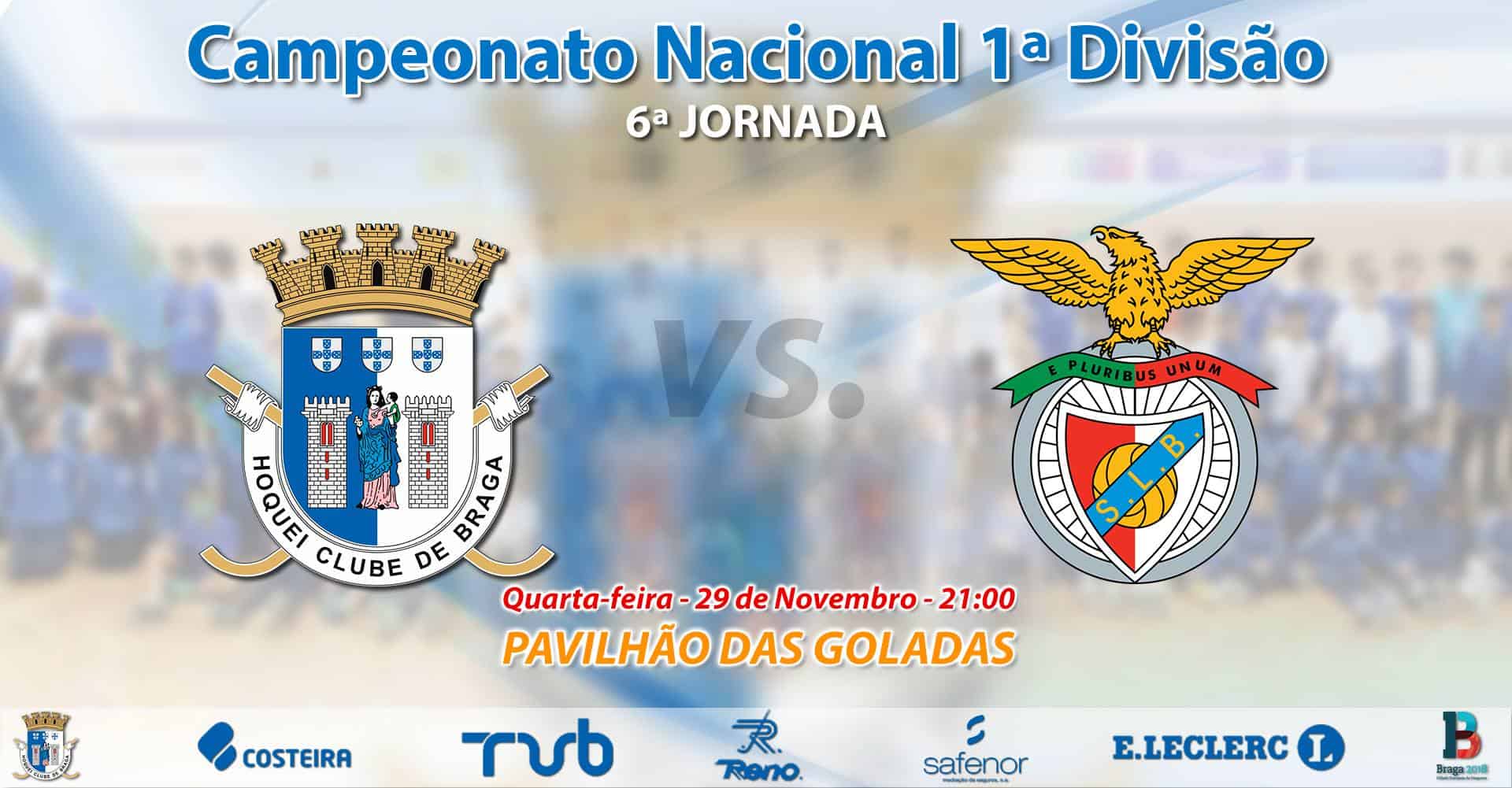 Hóquei de Braga defronta Benfica esta quarta-feira