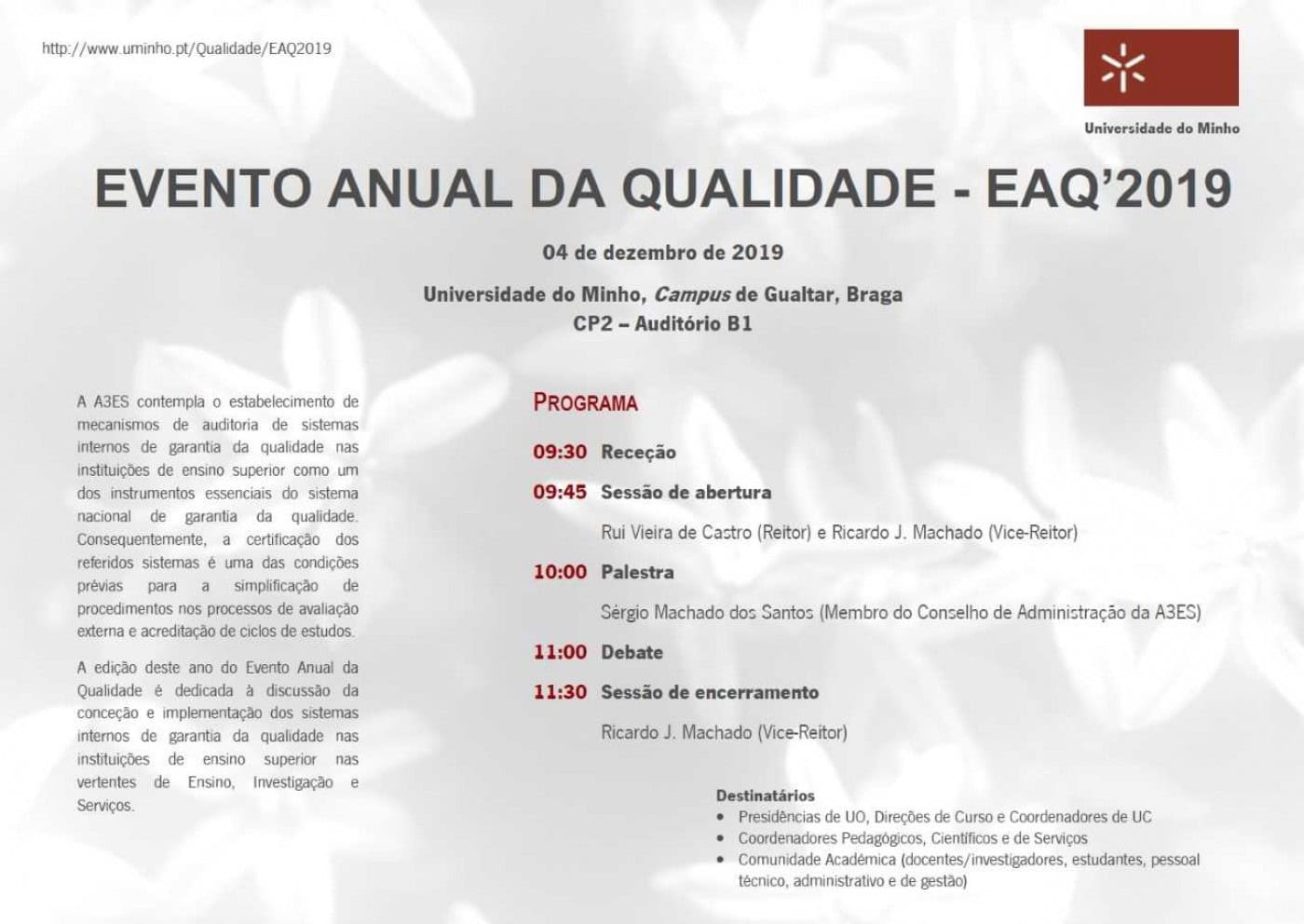 UMinho realiza Evento Anual da Qualidade