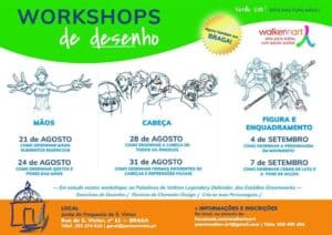 Braga recebe seis workshops de desenho