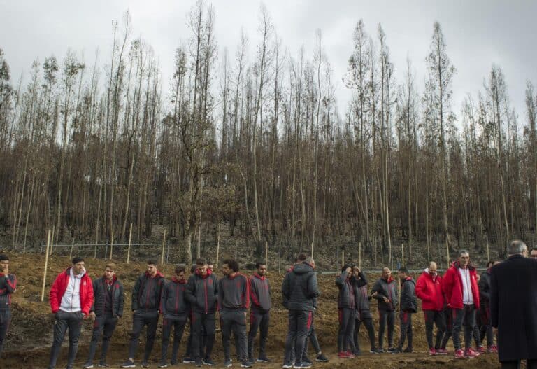 SC Braga solidário faz renascer o que o fogo matou