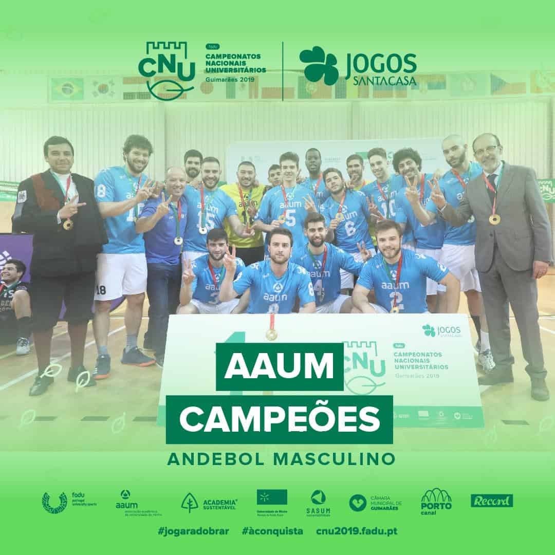 Despedida de ouro da AAUM nos CNU's em casa