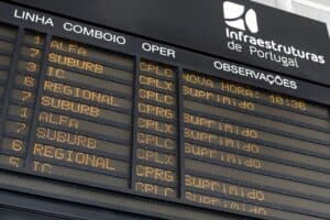 Comboios parados de Norte a Sul do país