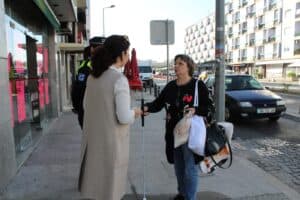 ACAPO sensibiliza condutores e peões na rua do Caires